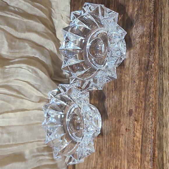 Crystal Candle Holders. Made In Slovenia. - Picture 1 of 8